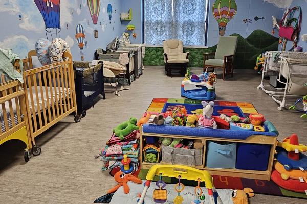 Infant nursery room at A Million Dreamz