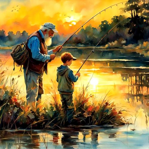 fishing-grandfather-grandson